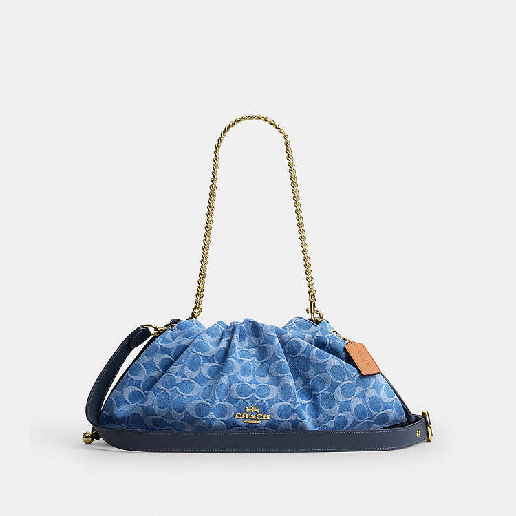 COACH® Outlet | Faye Large Shoulder Bag In Signature Denim