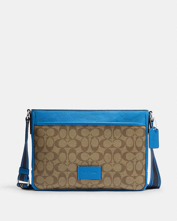 コーチ パッチワーク ショルダー バッグ サコッシュ クロスボディ