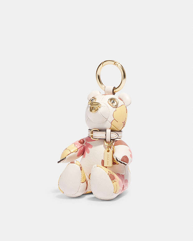 公式】コーチアウトレット | ベア バッグ チャーム・フローラル