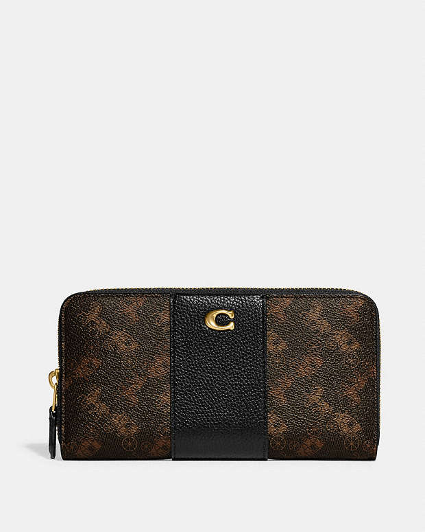 公式】COACH – コーチ | アコーディオン ジップ ウォレット・ホース