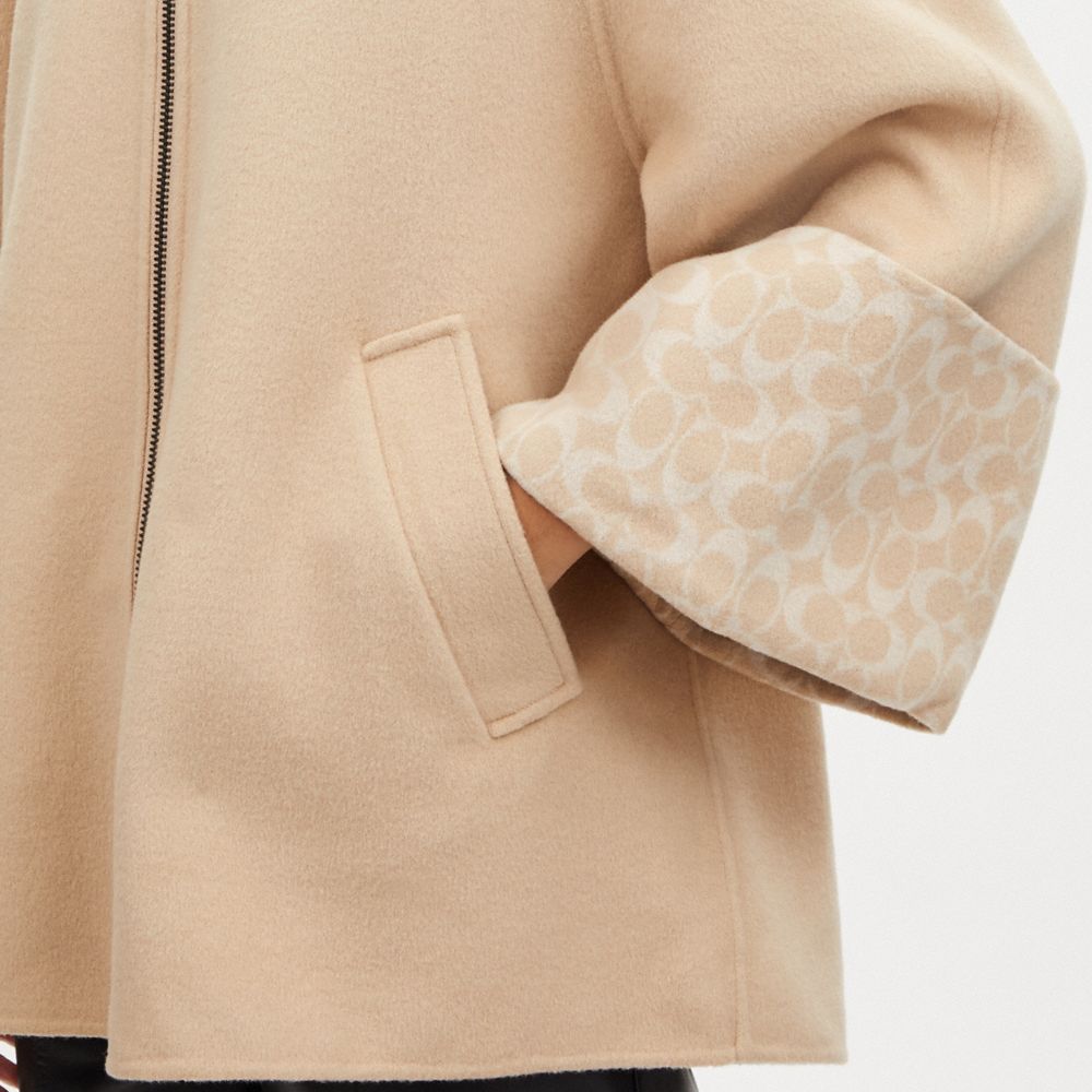 公式】コーチアウトレット | ウール ケープ