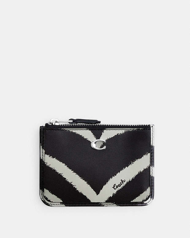 公式】COACH – コーチ | ミニ スキニー ID ケース・ゼブラ プリント