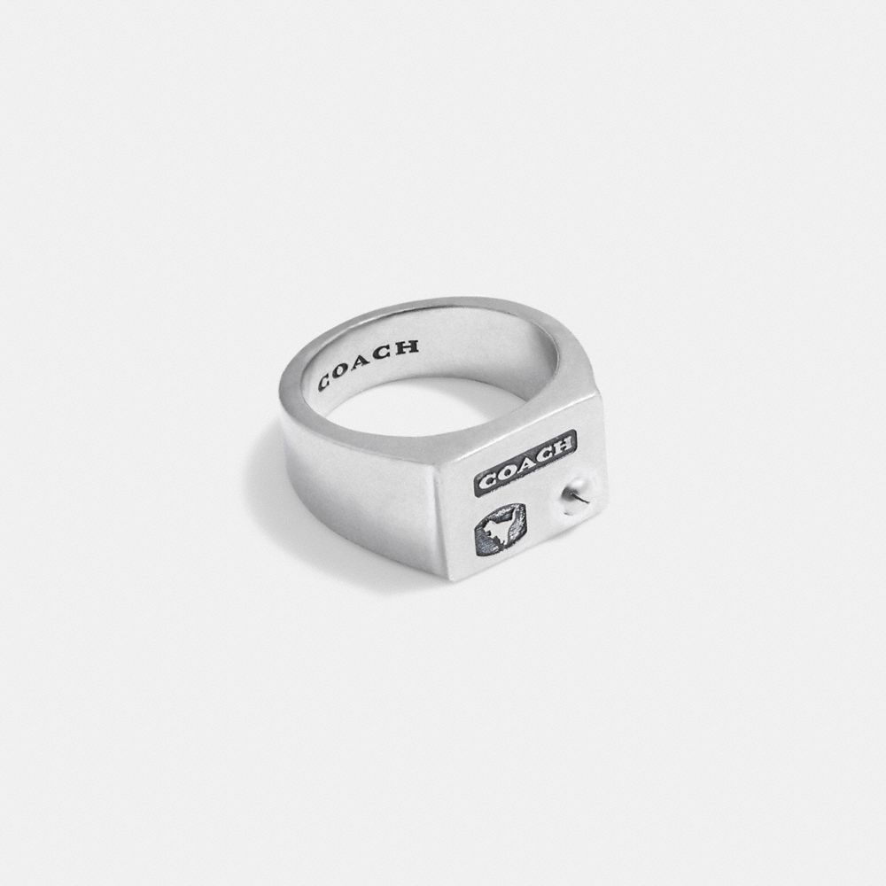 COACH® | Sterling Silver Signet Ring