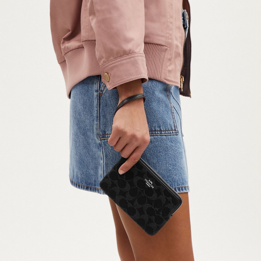 公式】コーチアウトレット | コーナー ジップ リストレット