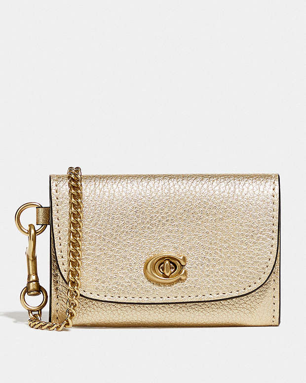 公式】COACH – コーチ | ターンロック リストレット カード ケース