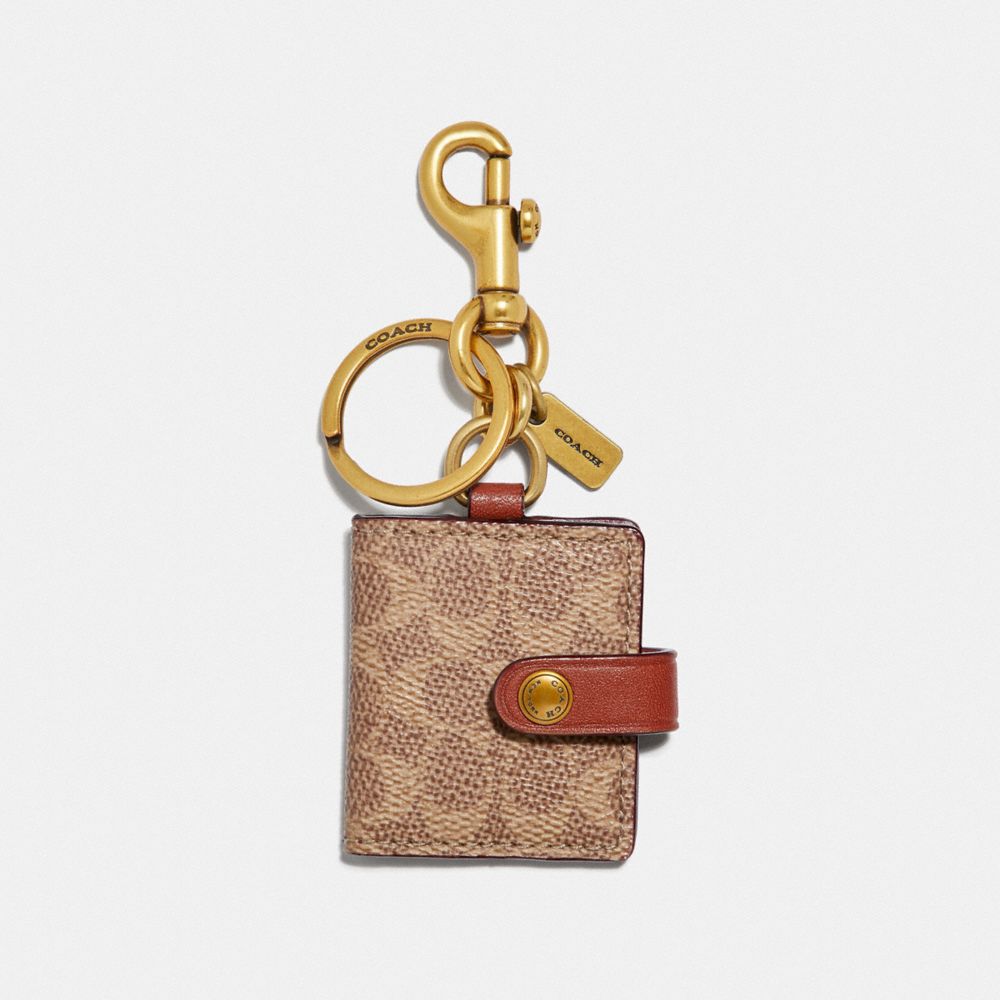 COACH® CY | Picture Frame Bag Charm In Signature Canvas