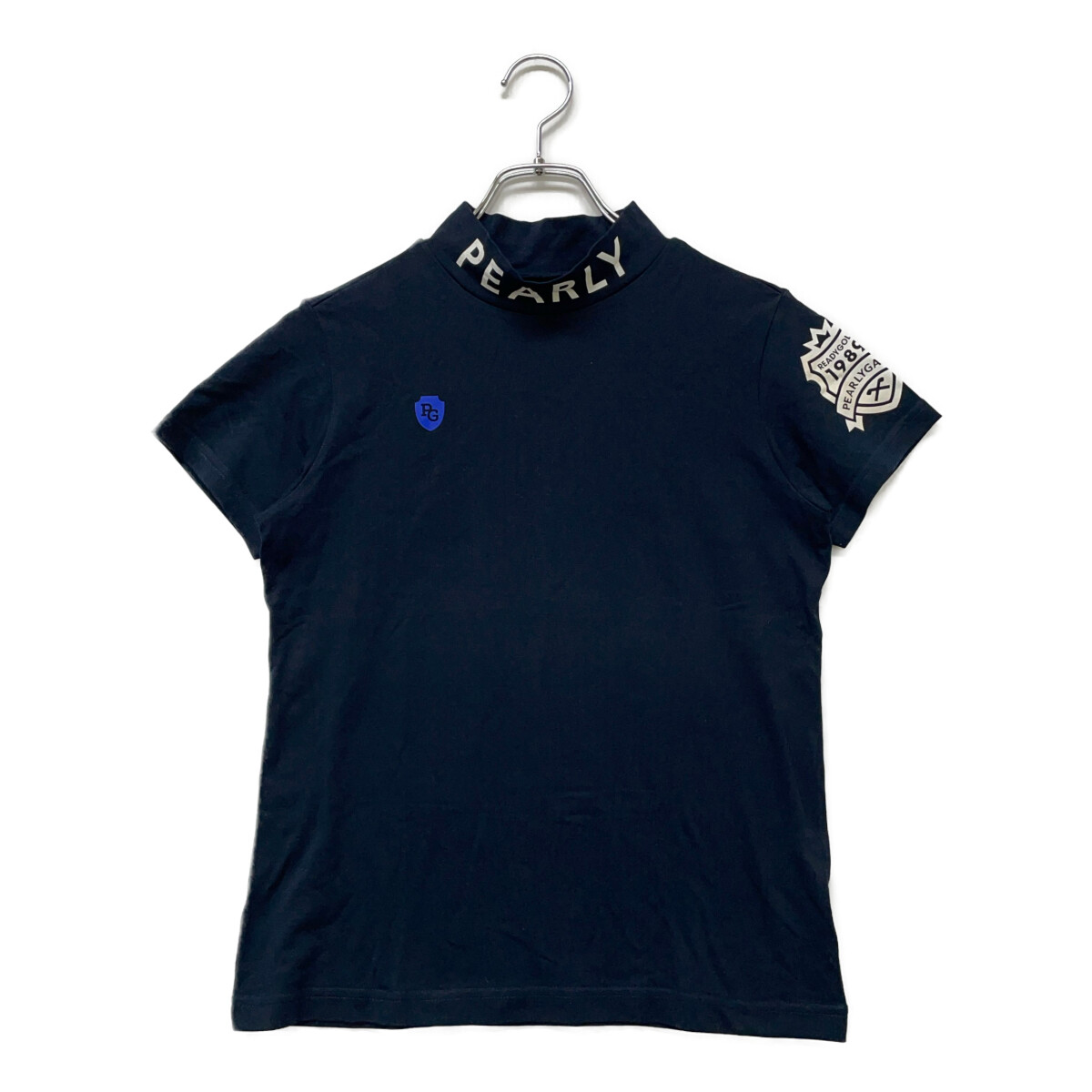 パーリーゲイツ モックネック シャツ メンズ ゴルフ XL(6)号 ブルー