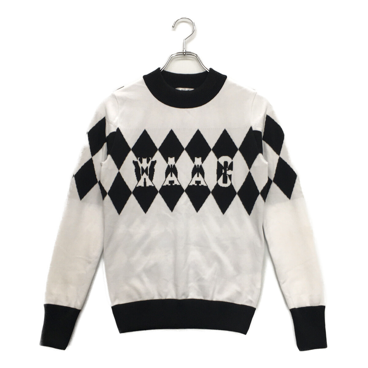 waac グレーと白のニットスカート