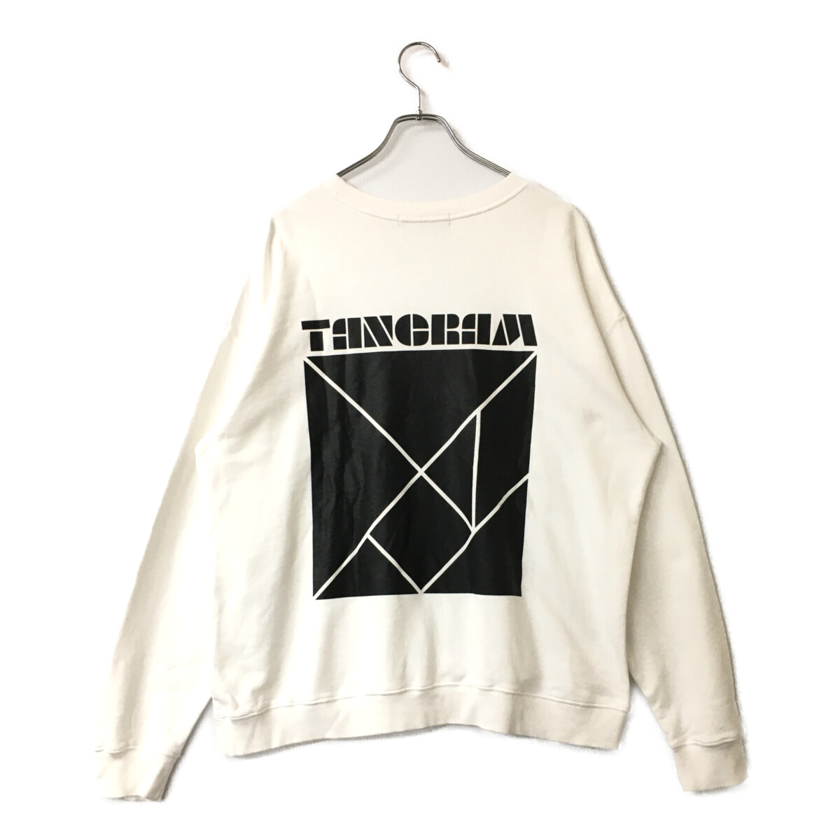 中古 メンズ タングラム TANGRAM スウェット XL 白 ホワイト 長袖