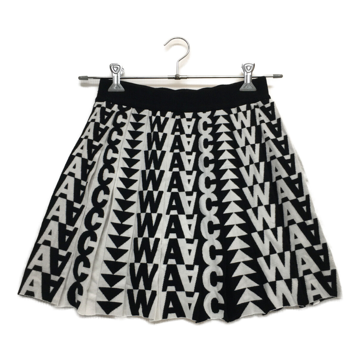 waac グレーと白のニットスカート
