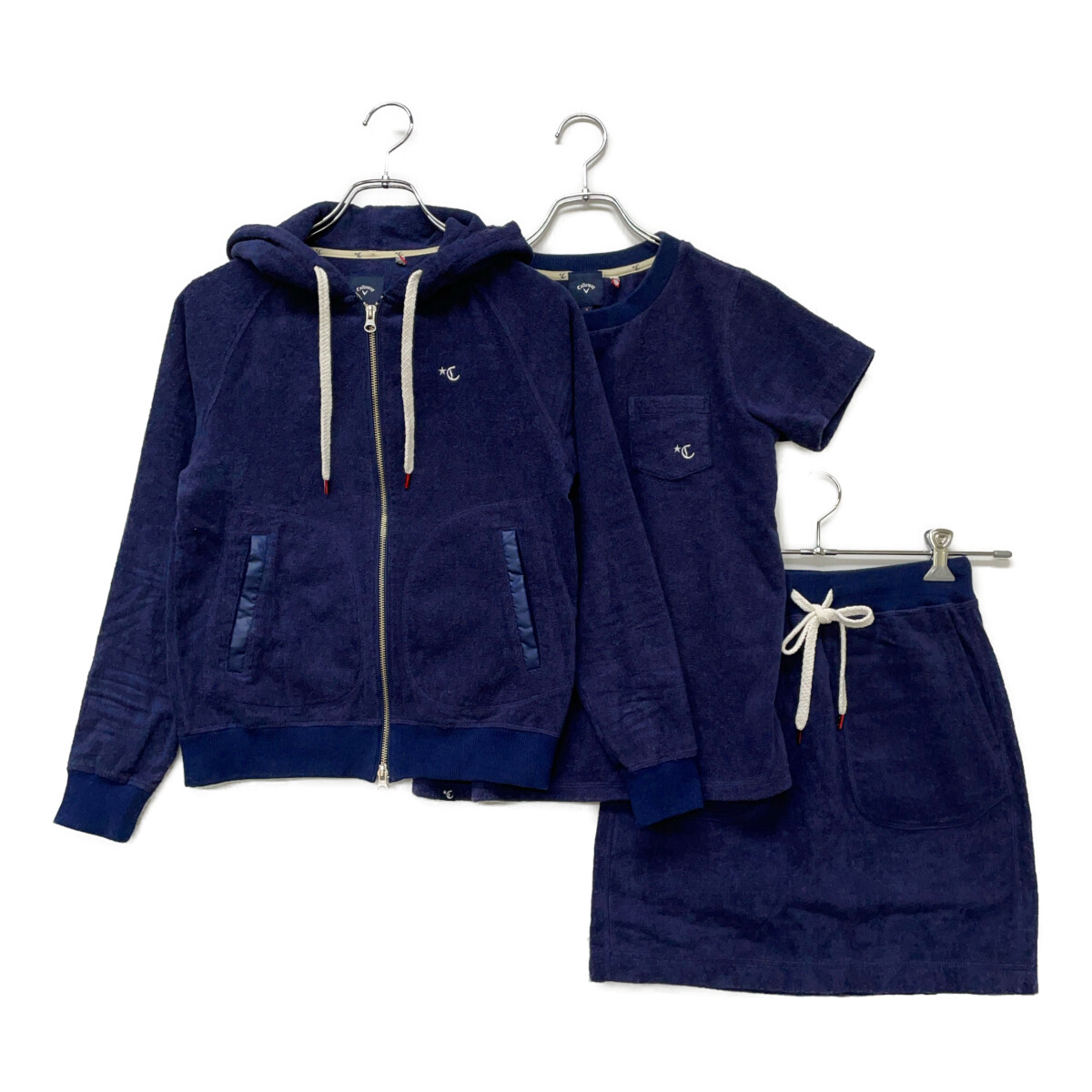 未使用品キャロウェイ Callaway 今治タオル生地 ジップアップパーカー