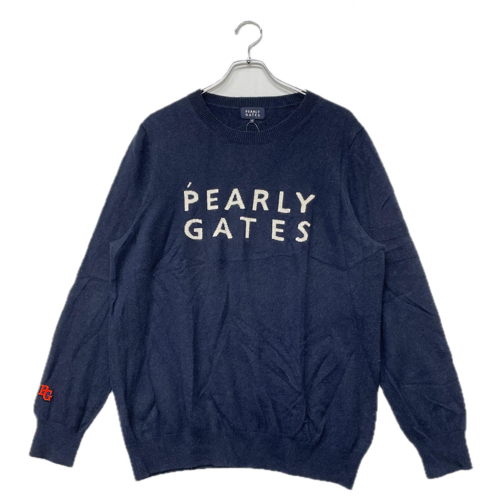 PEARLY GATES ネイビー ロゴセーター サイズ4 パーリーゲイツ PEARLY