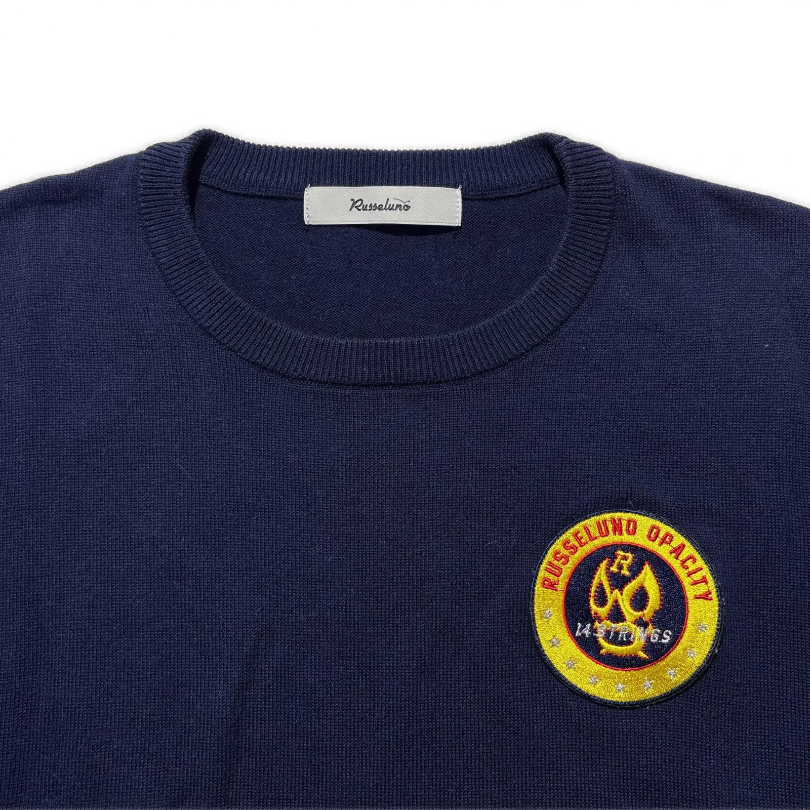 ラッセルノ RUSSELUNO ゴルフ ニット セーター ネイビー ラッセルノ