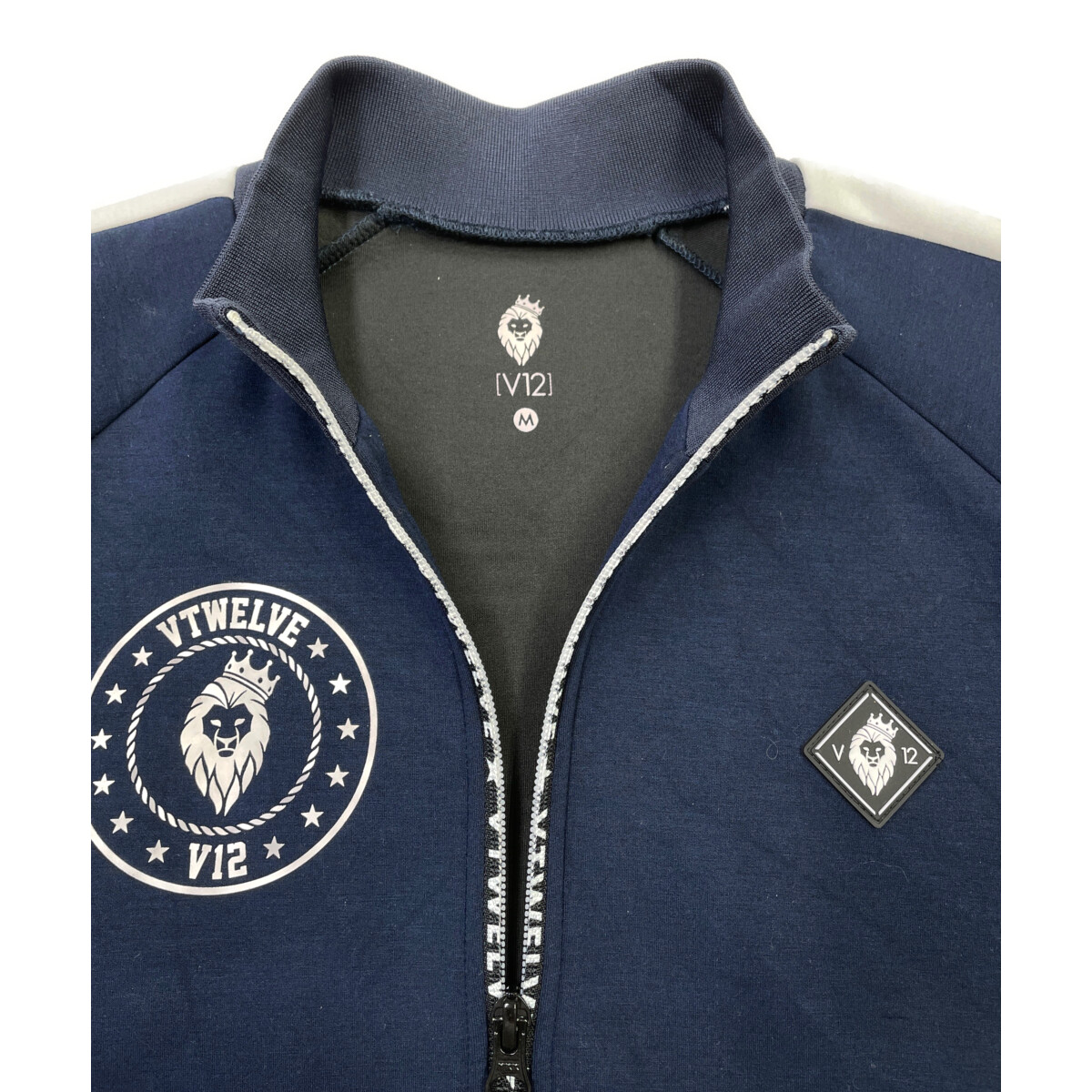 中古 メンズ ヴィ・トゥエルヴ V12 セットアップ M L 紺 ネイビー 訳