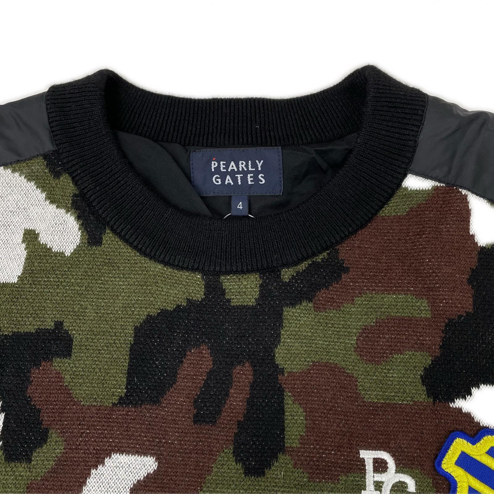 中古 メンズ パーリーゲイツ PEARLY GATES セーター 4(M) カーキ 黒