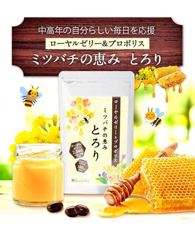 ローヤルゼリーサプリメント ミツバチの恵みとろり｜ココロハ／公式