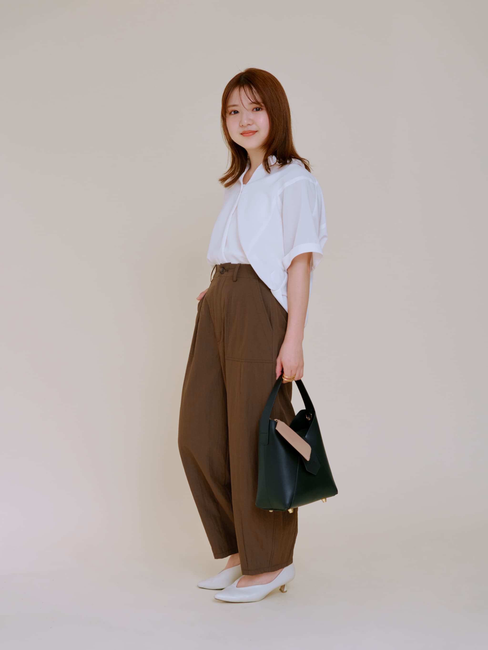 カーブラインベイカーパンツ -short & regular| 小柄・低身長女性向け