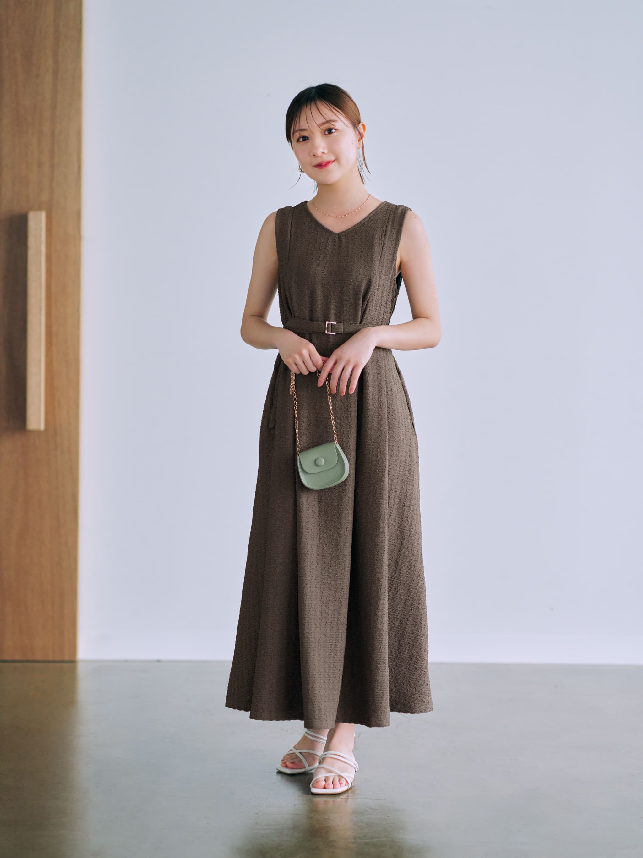 ショルダータックワンピース-short & regular | 小柄・低身長女性向け