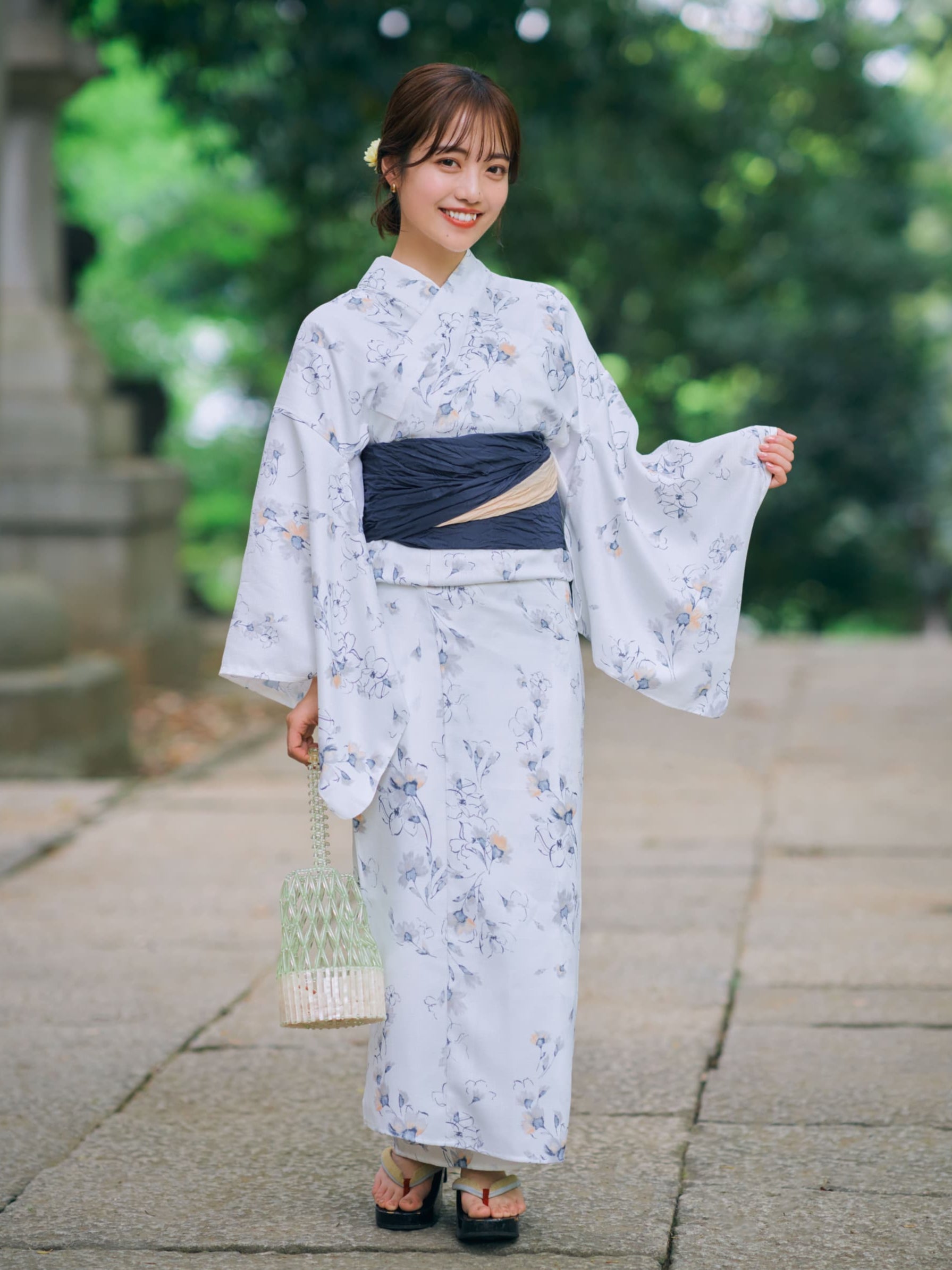 COHINA YUKATA SET 桔梗 | 小柄・低身長女性向けファッション通販
