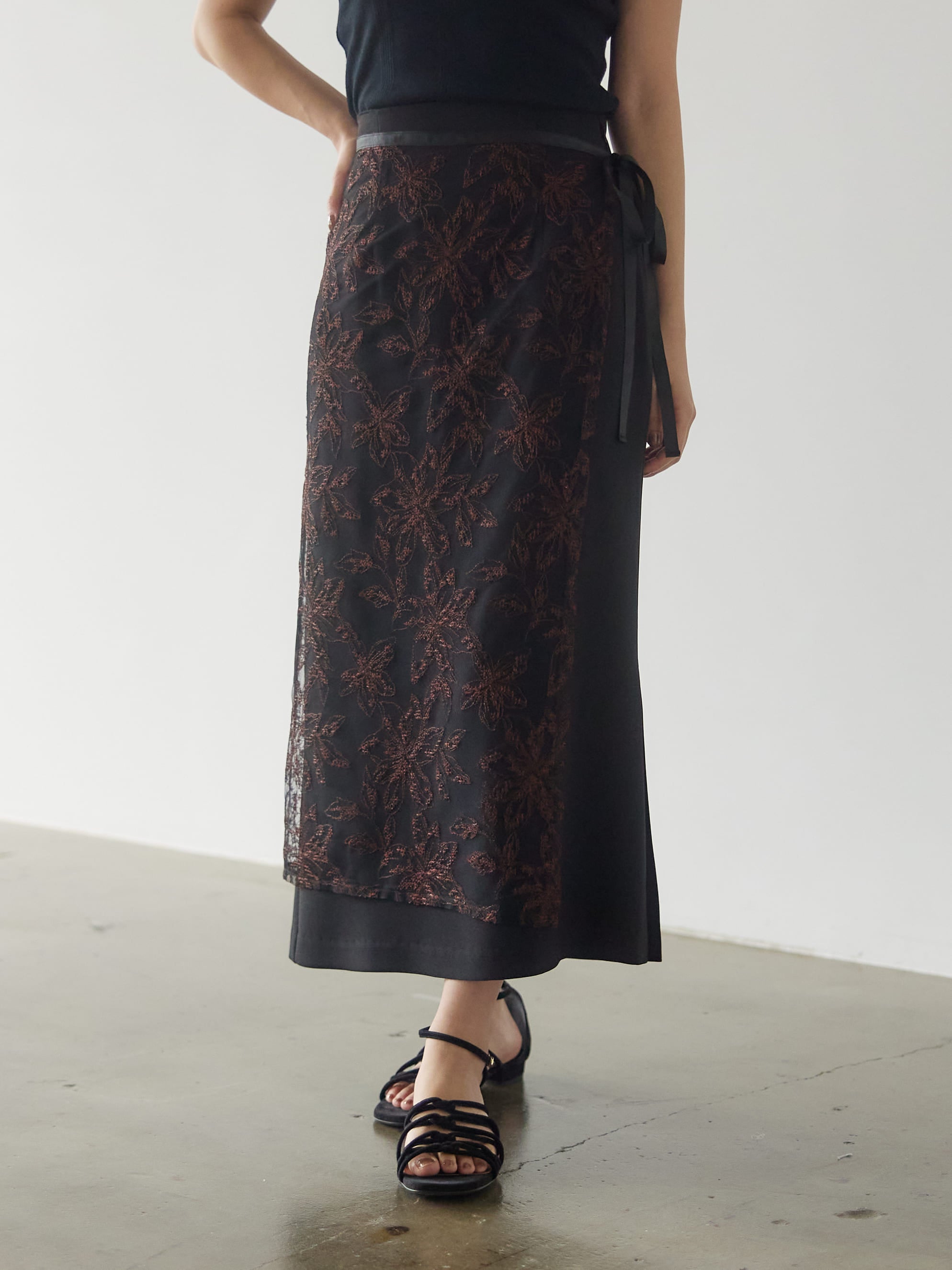 クロスステッチ刺繍セットスカート | 小柄・低身長女性向け