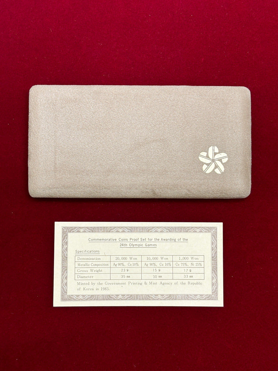 韓国】ソウルオリンピック記念プルーフ 3枚組 1983［C-0000020