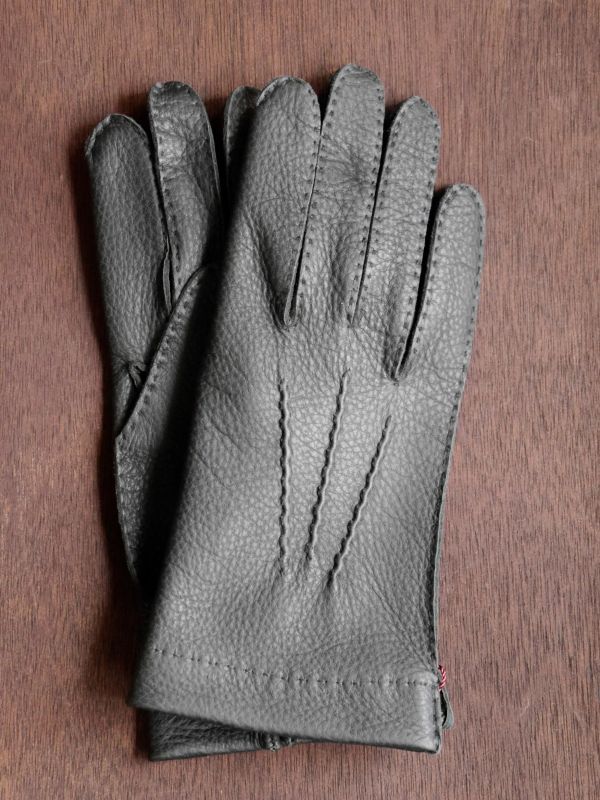 DENTS（デンツ）ハンドソーン ディアスキン グローブ（アンライニング