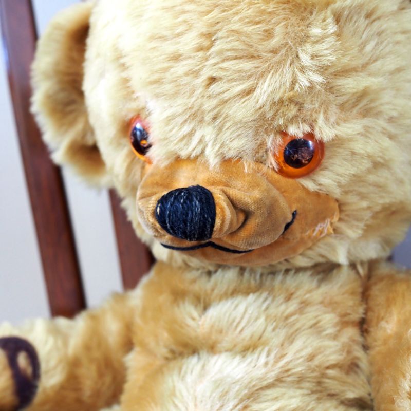 マスタード色のビンテージ チーキー 43cm ビンテージ チーキーベア