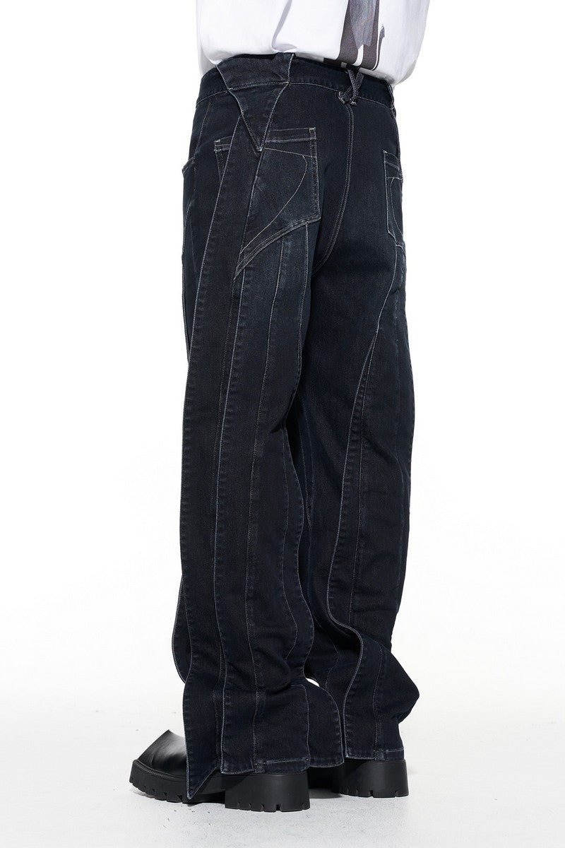 Layered Loose Jeans - Blind/No Plan – Copping Zone