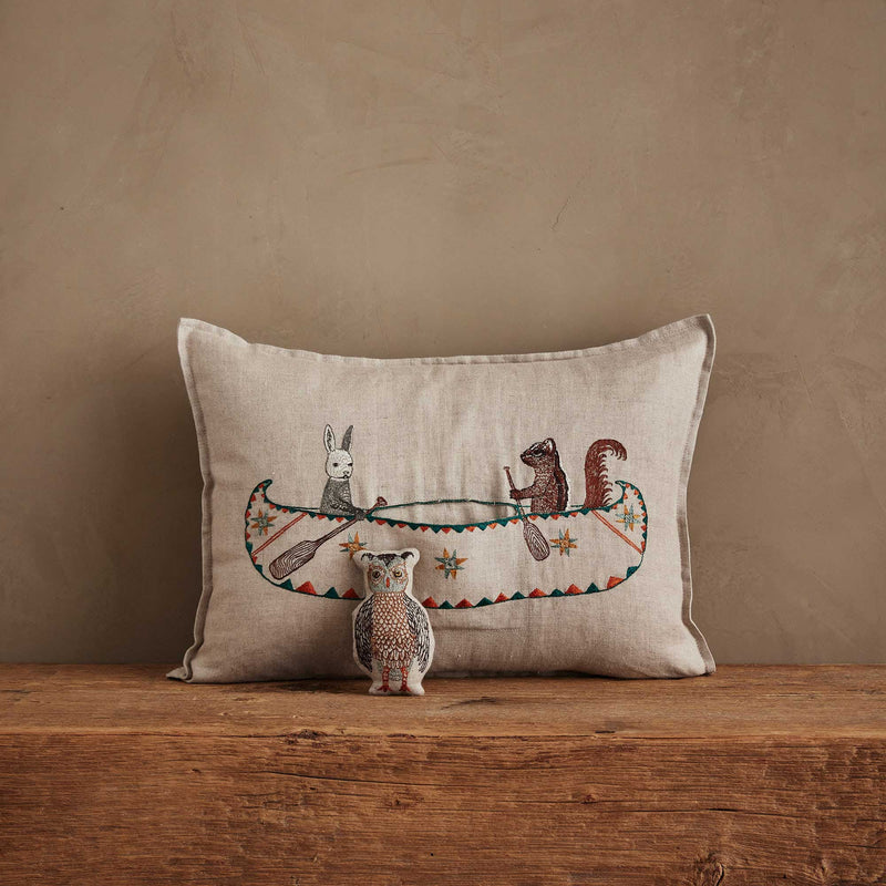 Friends Canoe Pocket Pillow | Coral & Tusk