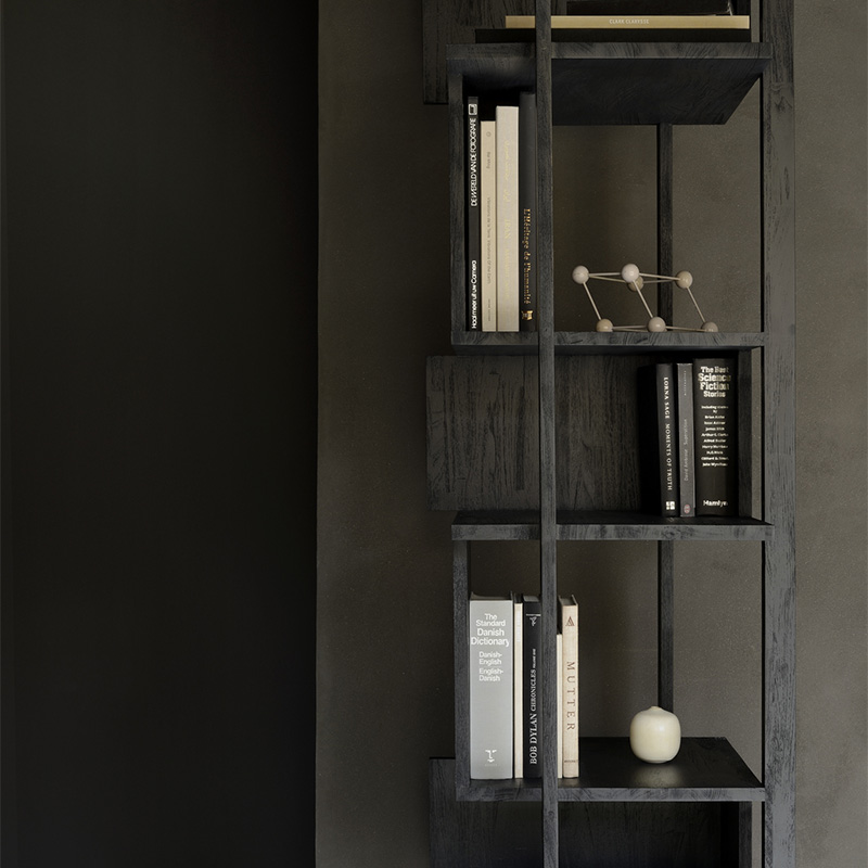 ETHNICRAFT（エスニクラフト）チーク アブストラクト ブラック コラム