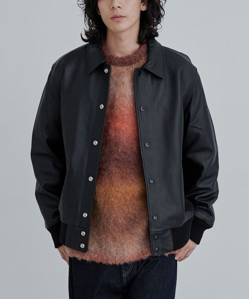 SKOOKUM×coen別注バイロンカラーレザージャケット（WEB限定サイズ）