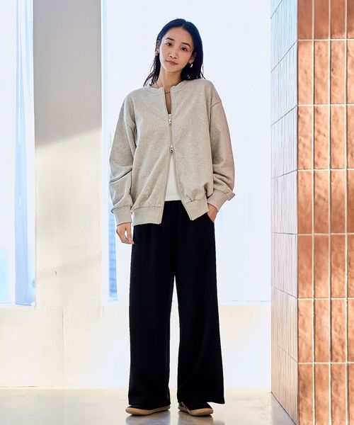 サイドラインイージーワイドパンツ