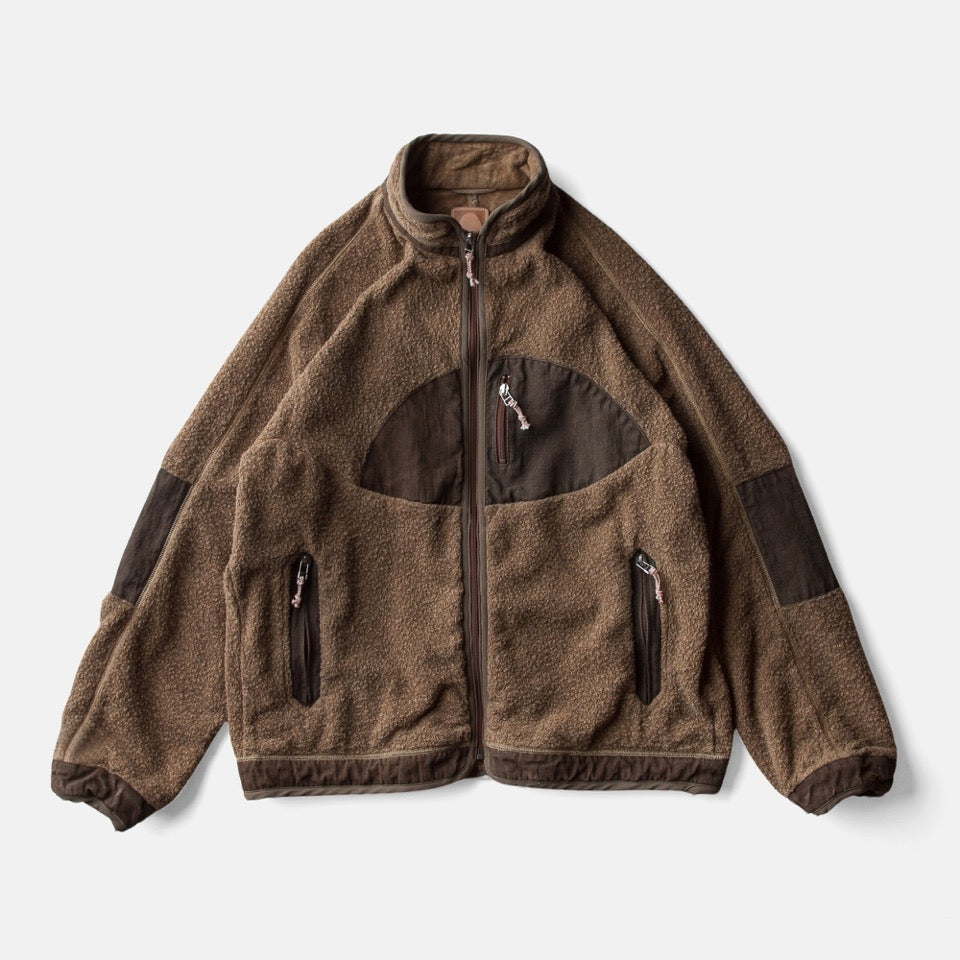 SUNSET PILE JACKET - YAK SALLY COYOTE KAKISHIBU – COTTLE WEB SHOP