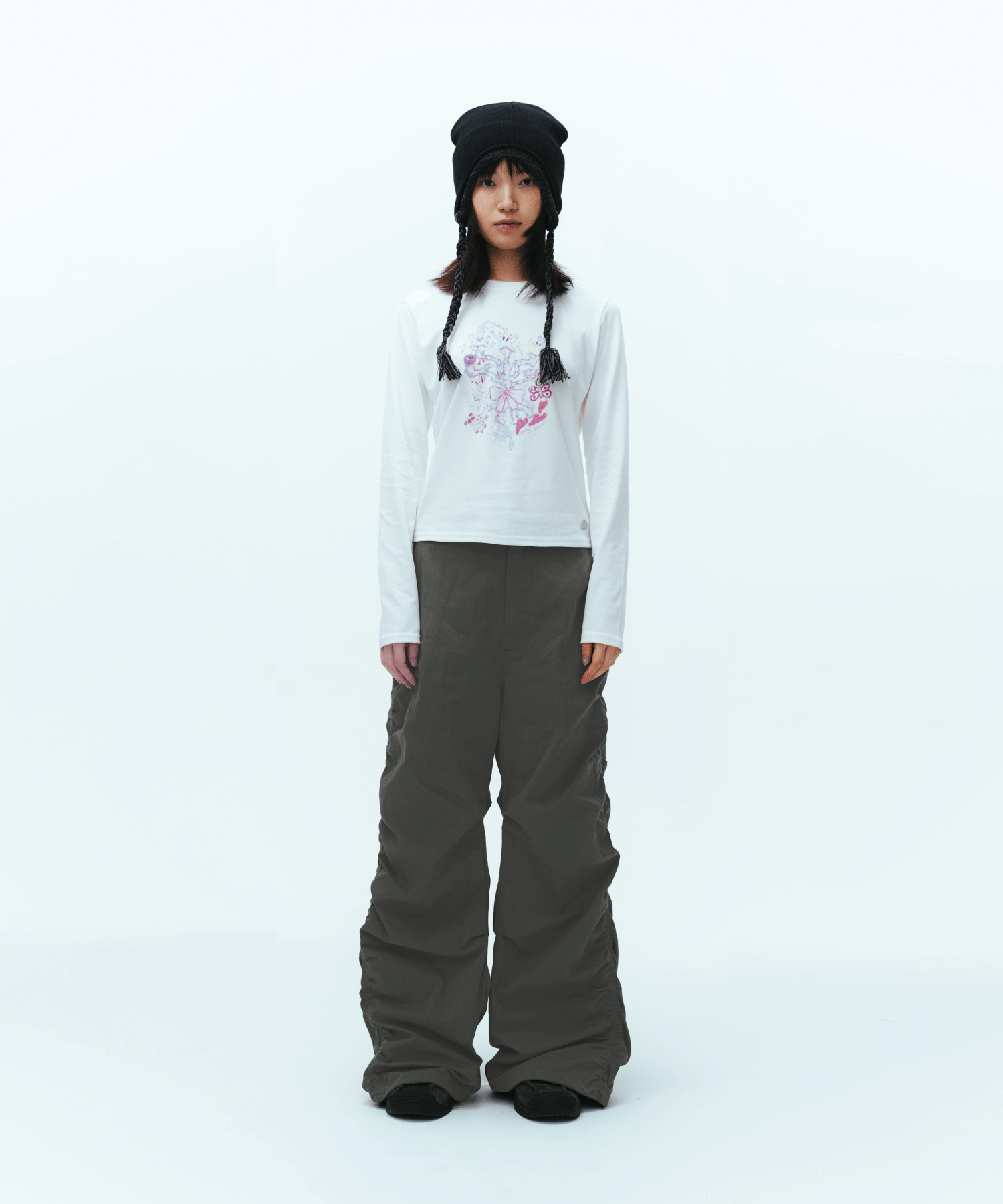 MUSINSA公式 | COYSEIO PUCKERING PANTS GREY