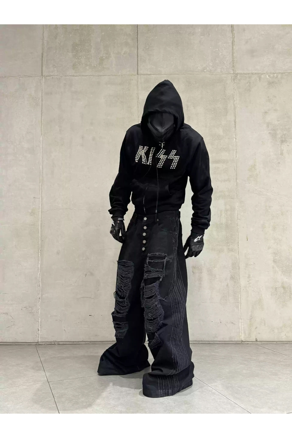 RYE CHASIN | Wash Aged Big Damage Jeans ダメージ デニム – CLOSET