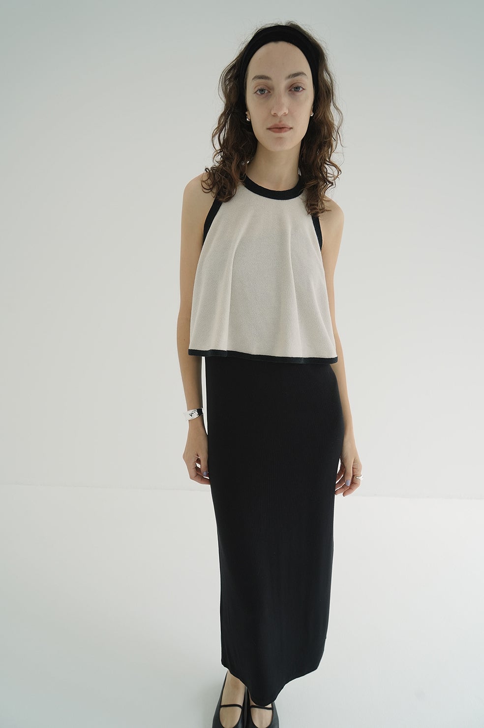 CLANE PILE FLARE TANK TOPS navy サイズ2 新品 CLANE - パイル フレア