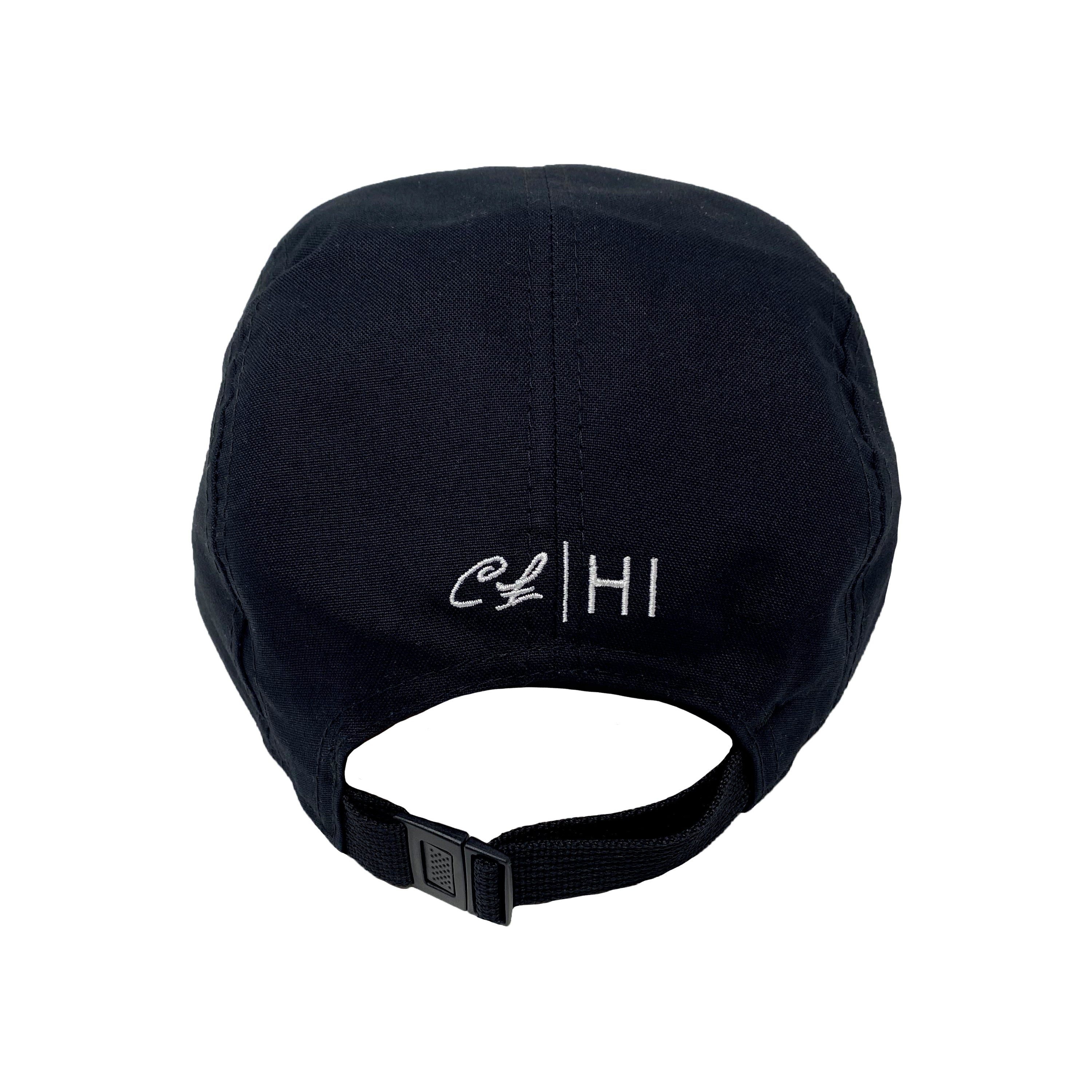 CL 5 Panel Hat - RSI Patch (Black Cotton) - Clark Little Photography