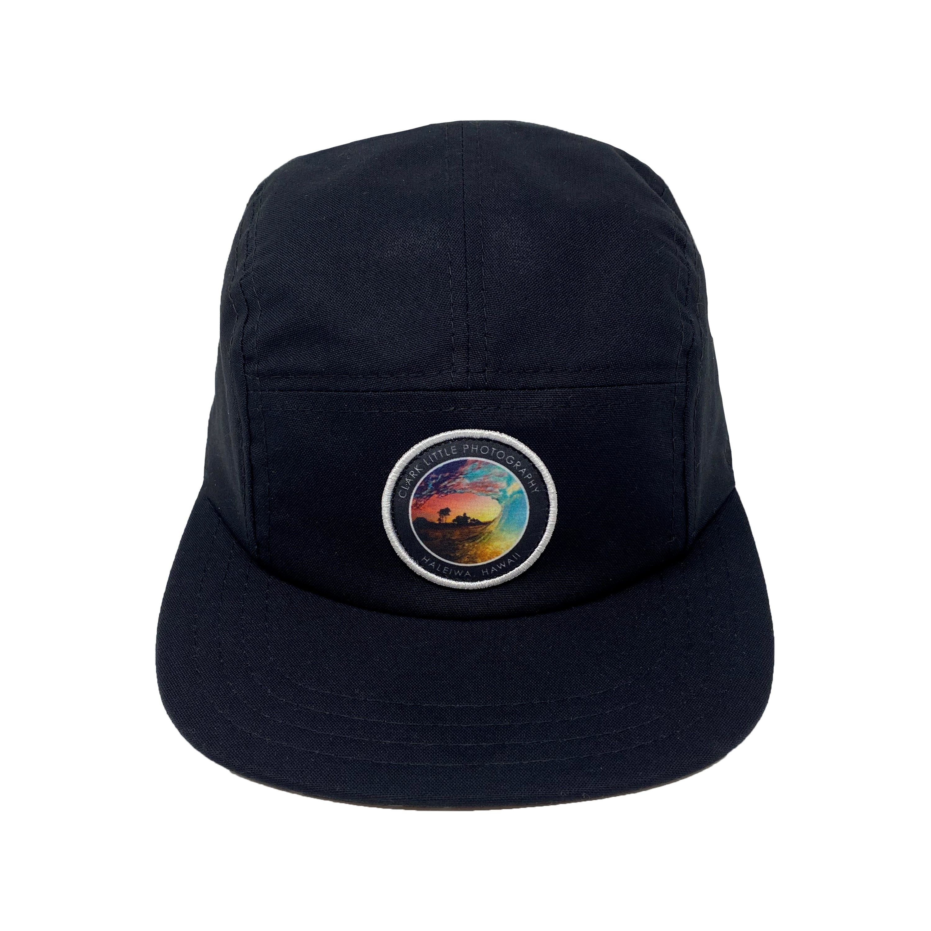 CL 5 Panel Hat - RSI Patch (Black Cotton) - Clark Little Photography