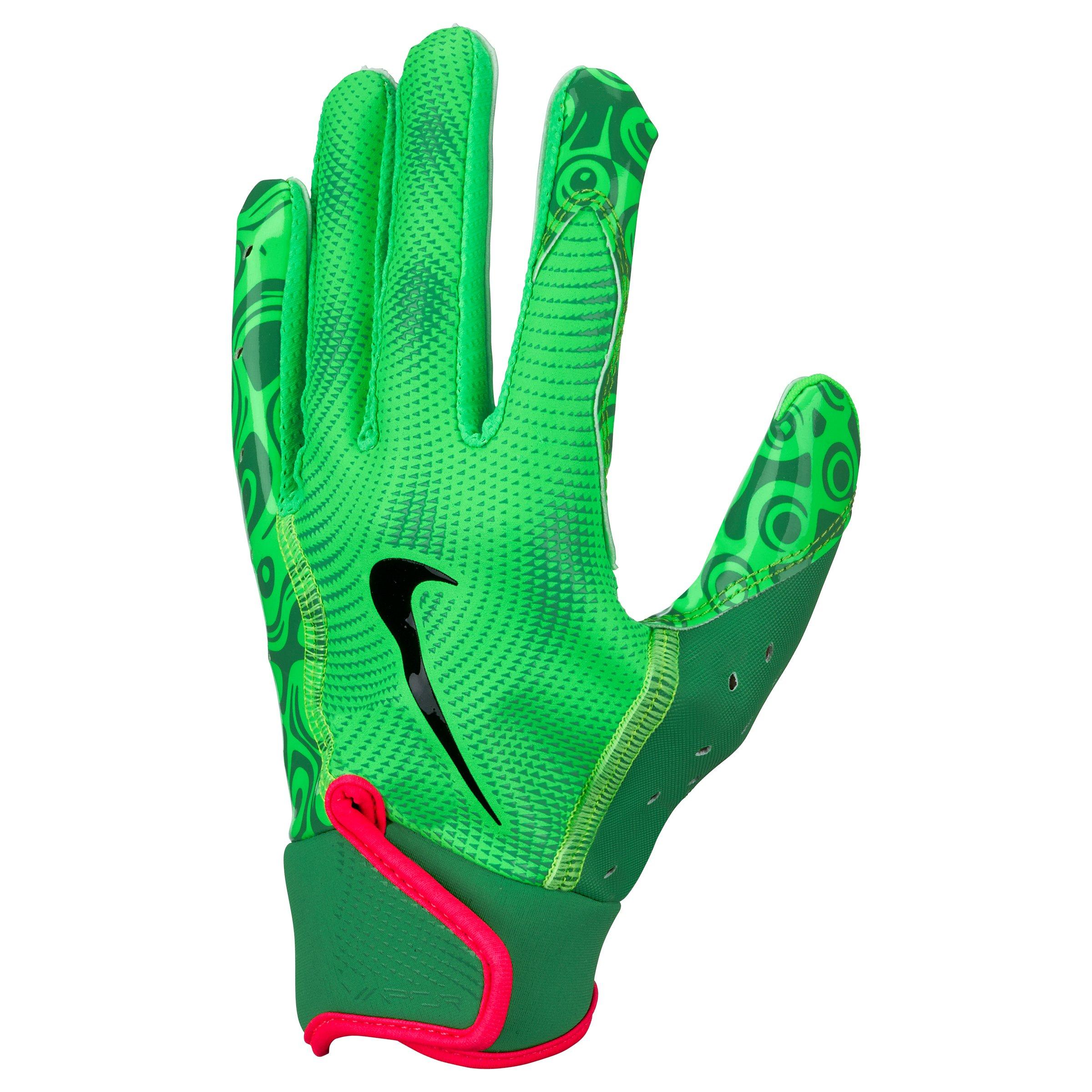 Nike Youth Leather Vapor Jet 8.0 Football Gloves - Green