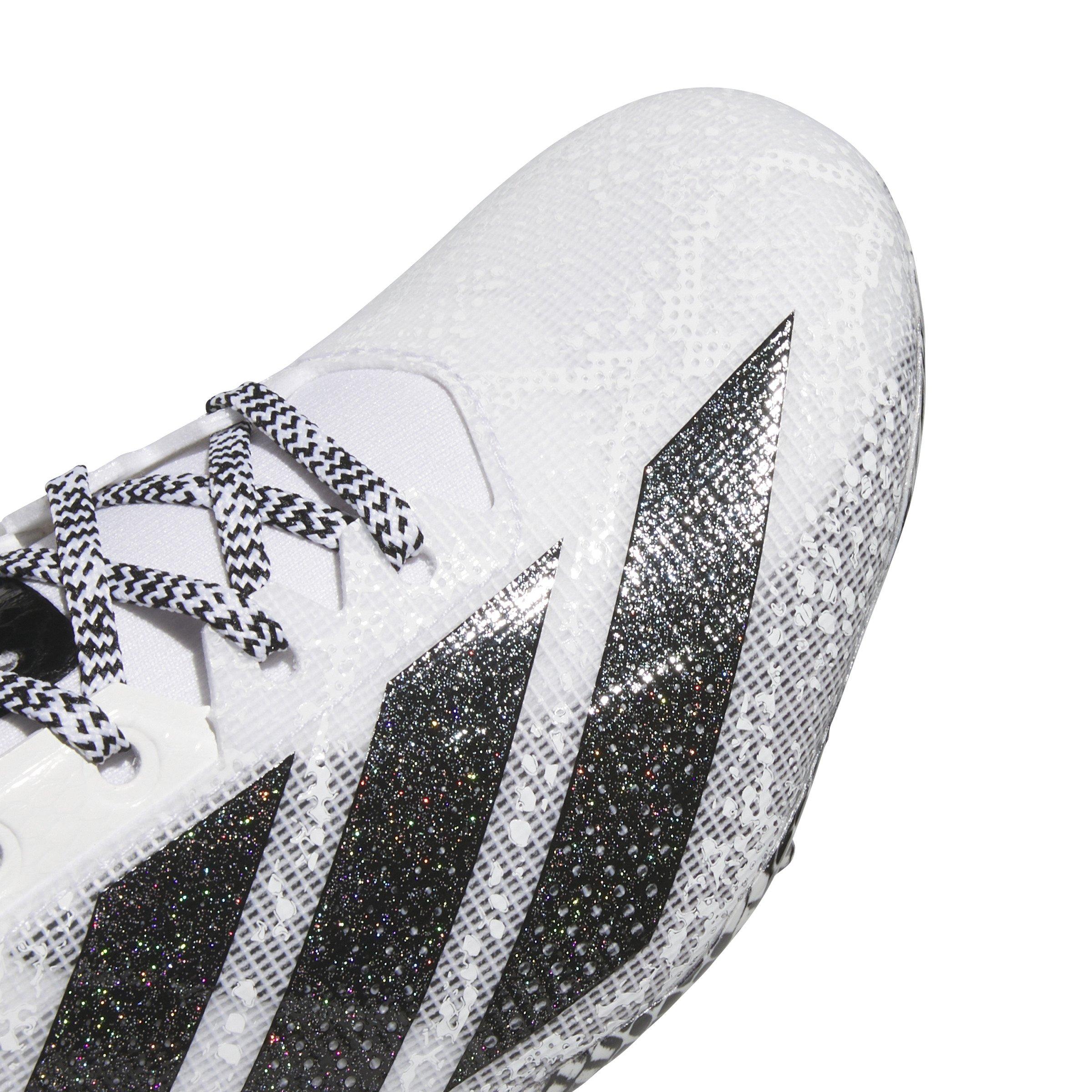 adidas Adizero Men's Low Top Speed Football Cleat - White/Black