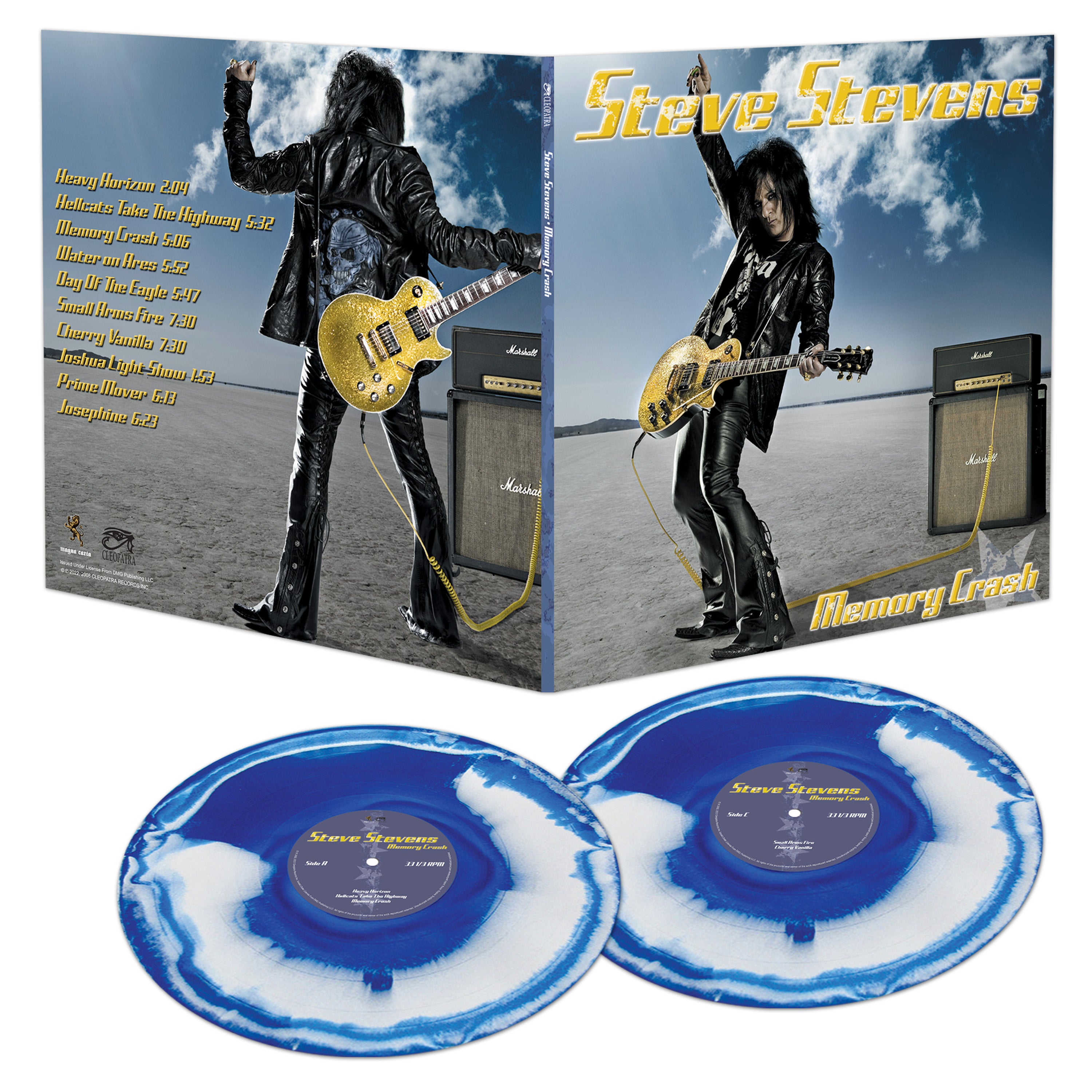 Steve Stevens - Memory Crash (Blue & White Haze Vinyl) - Cleopatra