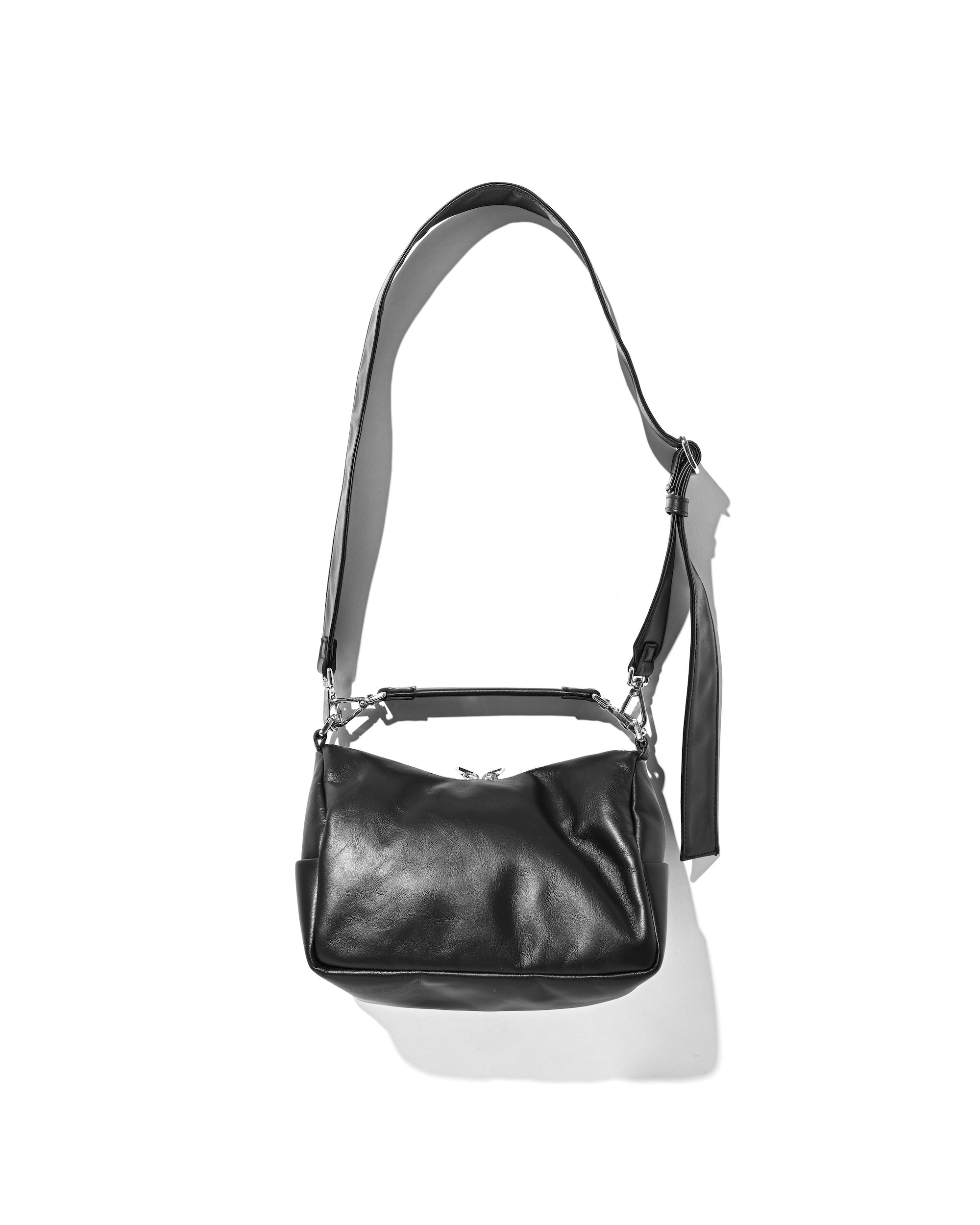 2.11 WED 20:00- IN STOCK】LEATHER DAYOFF BAG MINI (BLACK)