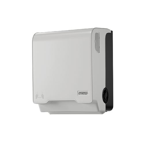 Copapel - Dispenser Autocorte Plástico Branco e Preto p/ Papel