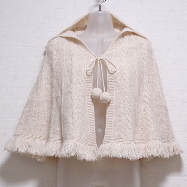 生成ケーブルニットケープ - ピンクハウス通販｜リサイクルブティック