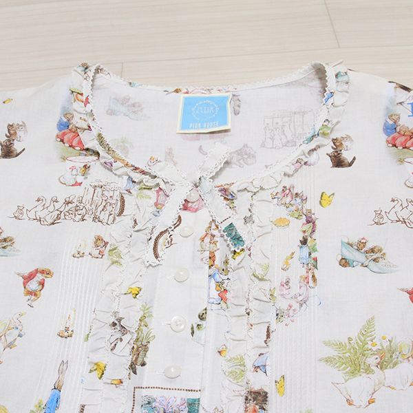 オフ白ピーターラビットと仲間たち段々ワンピース - ピンクハウス通販