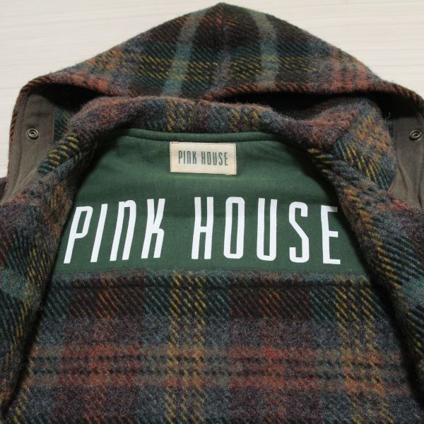 グリーン系チェックダッフルコート - ピンクハウス通販｜リサイクル