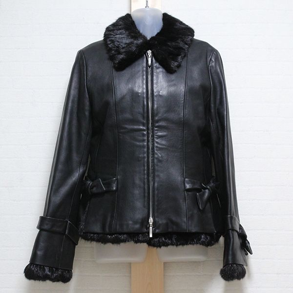 黒ミンク使いレザージャケット - ピンクハウス通販｜リサイクル