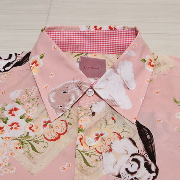 カールヘルム うさぎ フード付 シャツ ブラウス ベージュ L ラビット