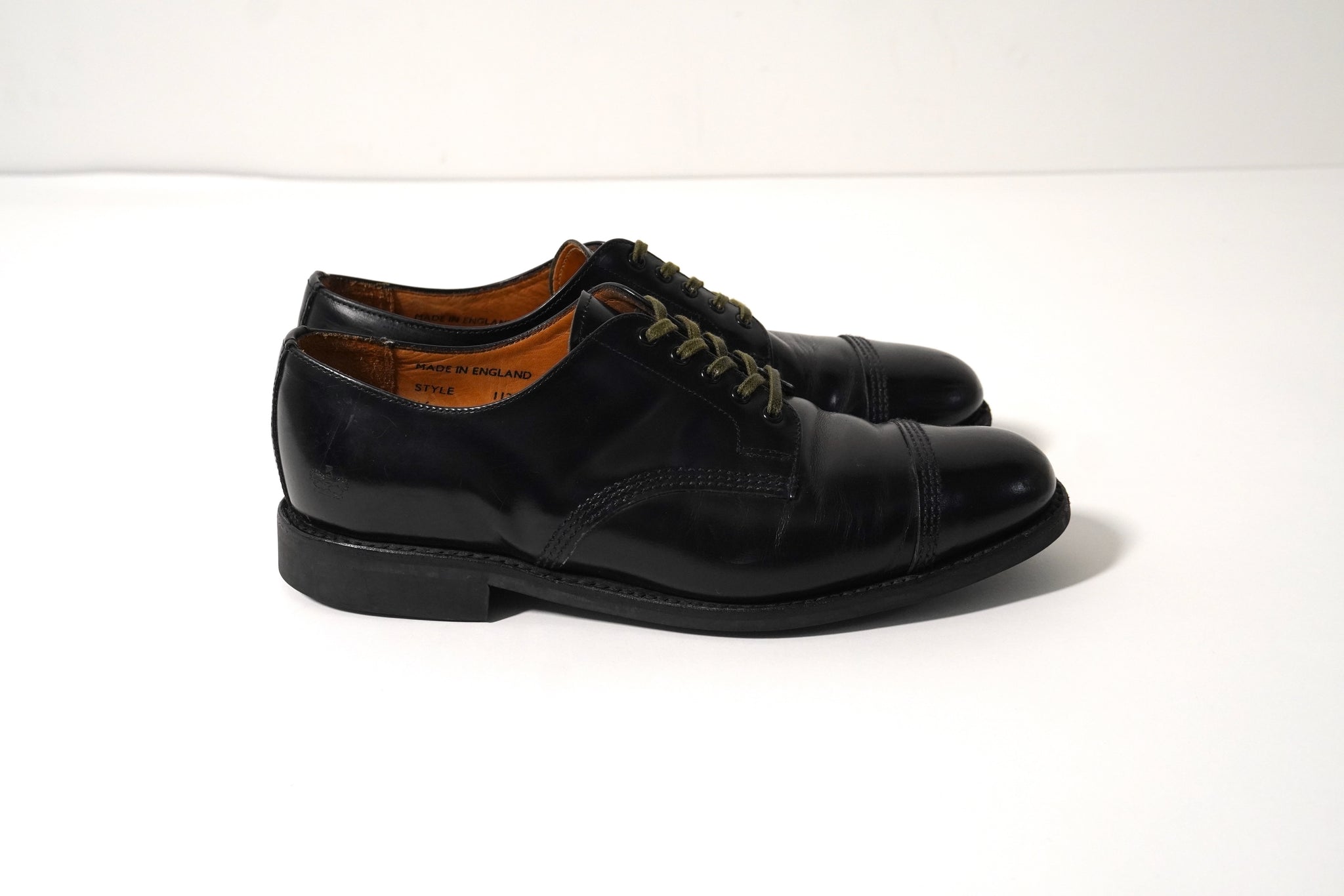 サンダースのミリタリー ダービーシューズ[イングランド製]（ブラック