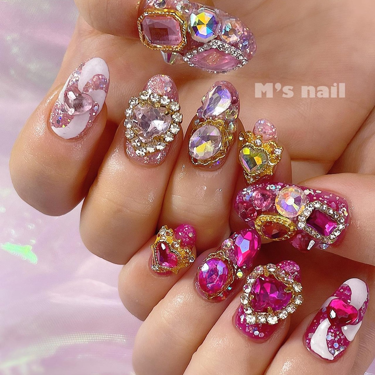 春/夏/秋/冬/ビジュー - まるみのネイルデザイン[No.6094690]｜ネイル